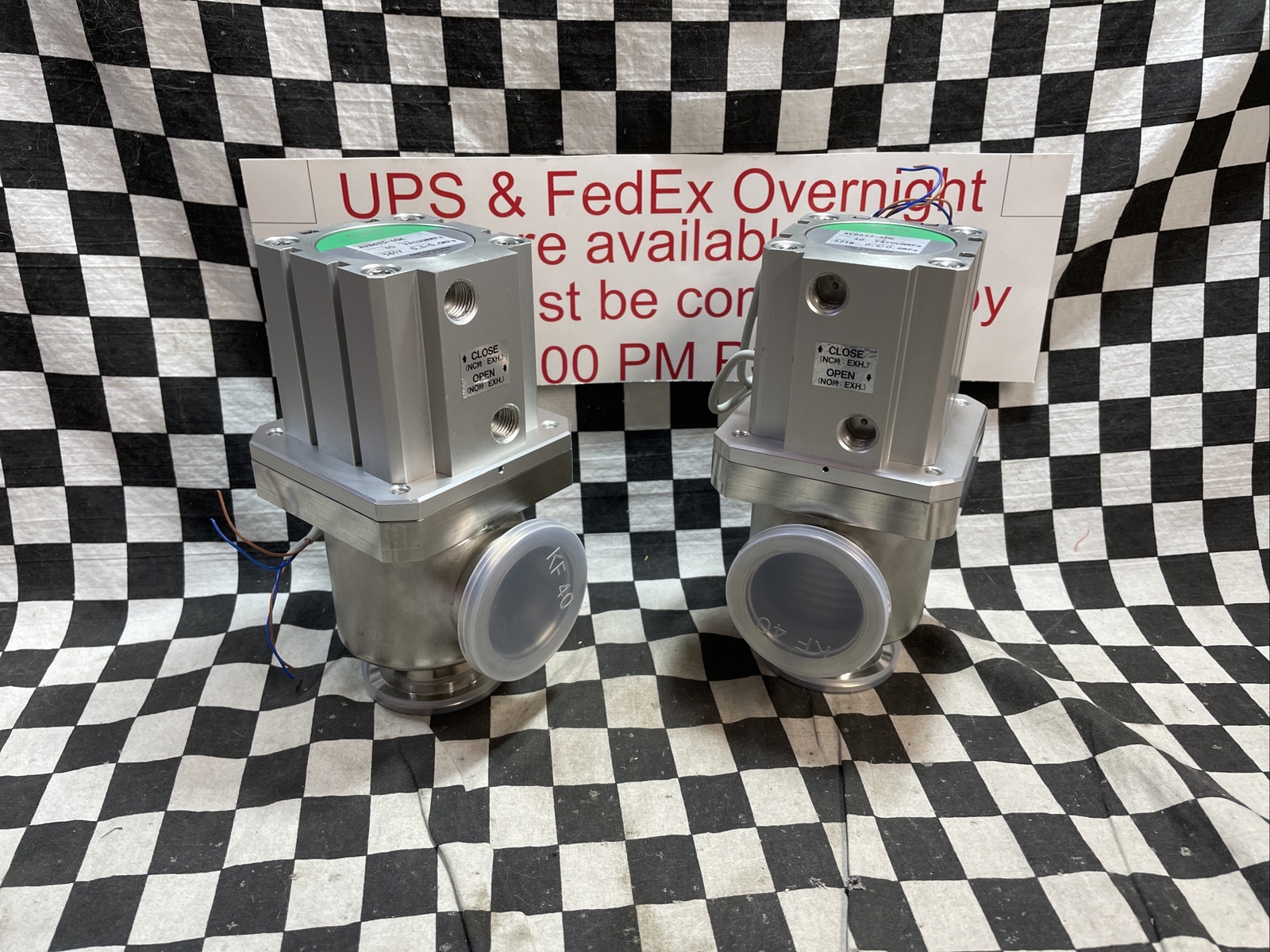CKD Angle Valve KF40, AVB633-40K & CKD T2V, AVB63340K, LOT OF 2, Shipsameday