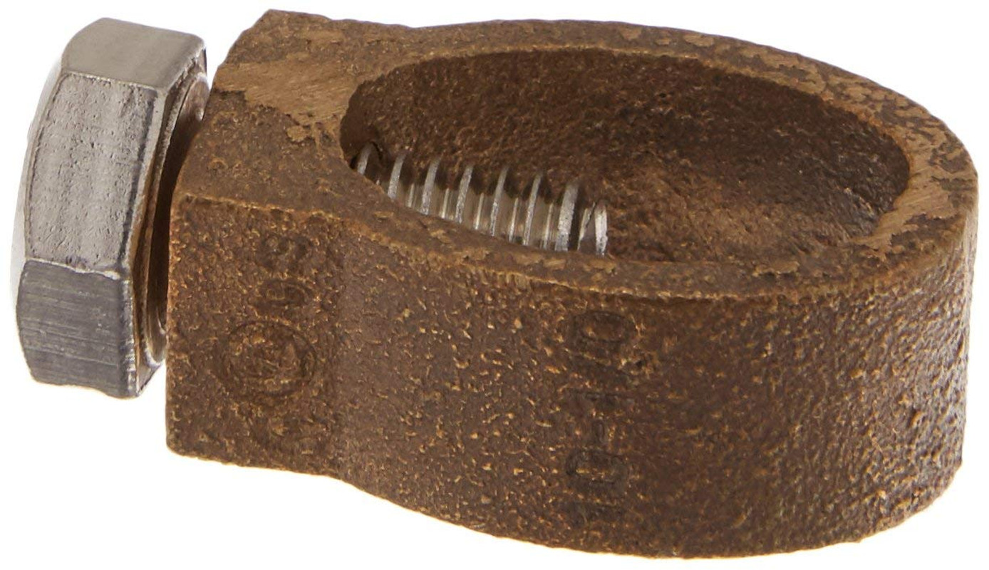 Morris 90636 50/Pk Ground Rod Clamp 1/0-10 Wire 5/8″ Diameter