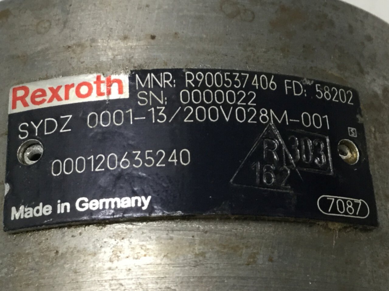 REXROTH Pump SYDZ000113/200V028M-001 Used #109842