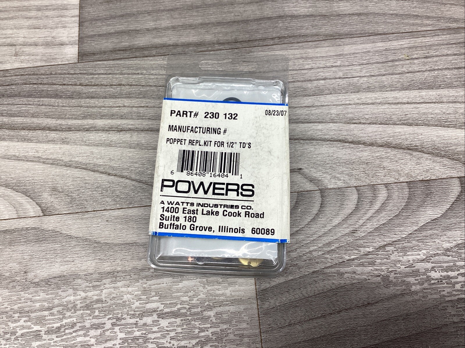POWERS 230-132 POPPET REPLACEMENT KIT FOR 1/2” TD’S #807F290