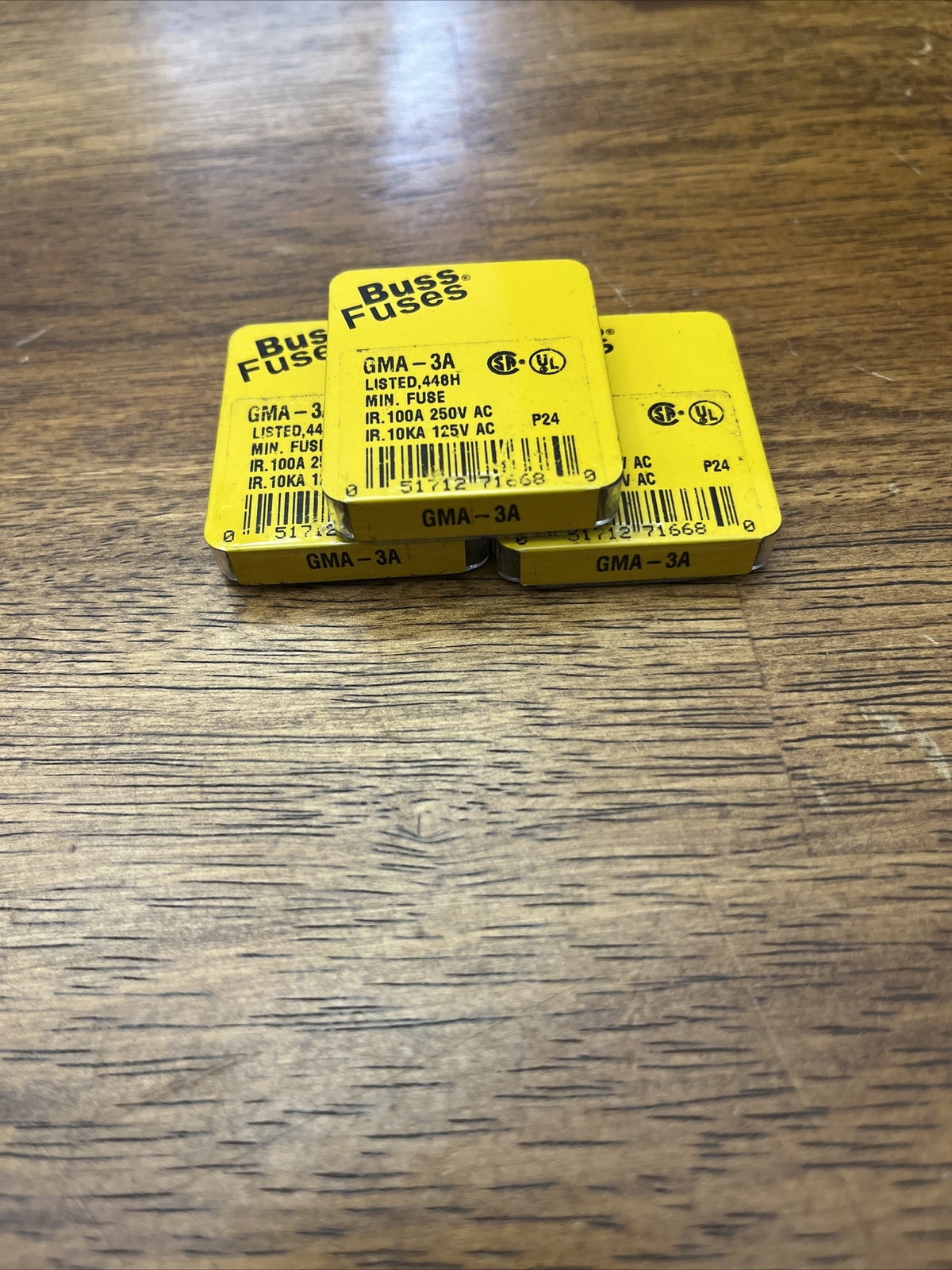 Lot Of 15 Bussmann GMA-3A Buss Fuse 3A 250V GMA3A 3 Packs Of 5