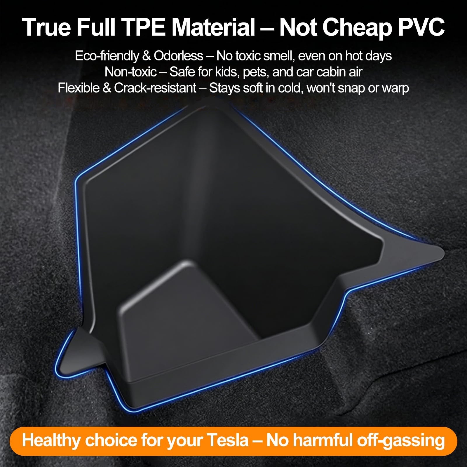 Trunk Storage Bins for 2025 2026 Tesla Model Y Juniper | 2PCS TPE Rear Cargo …
