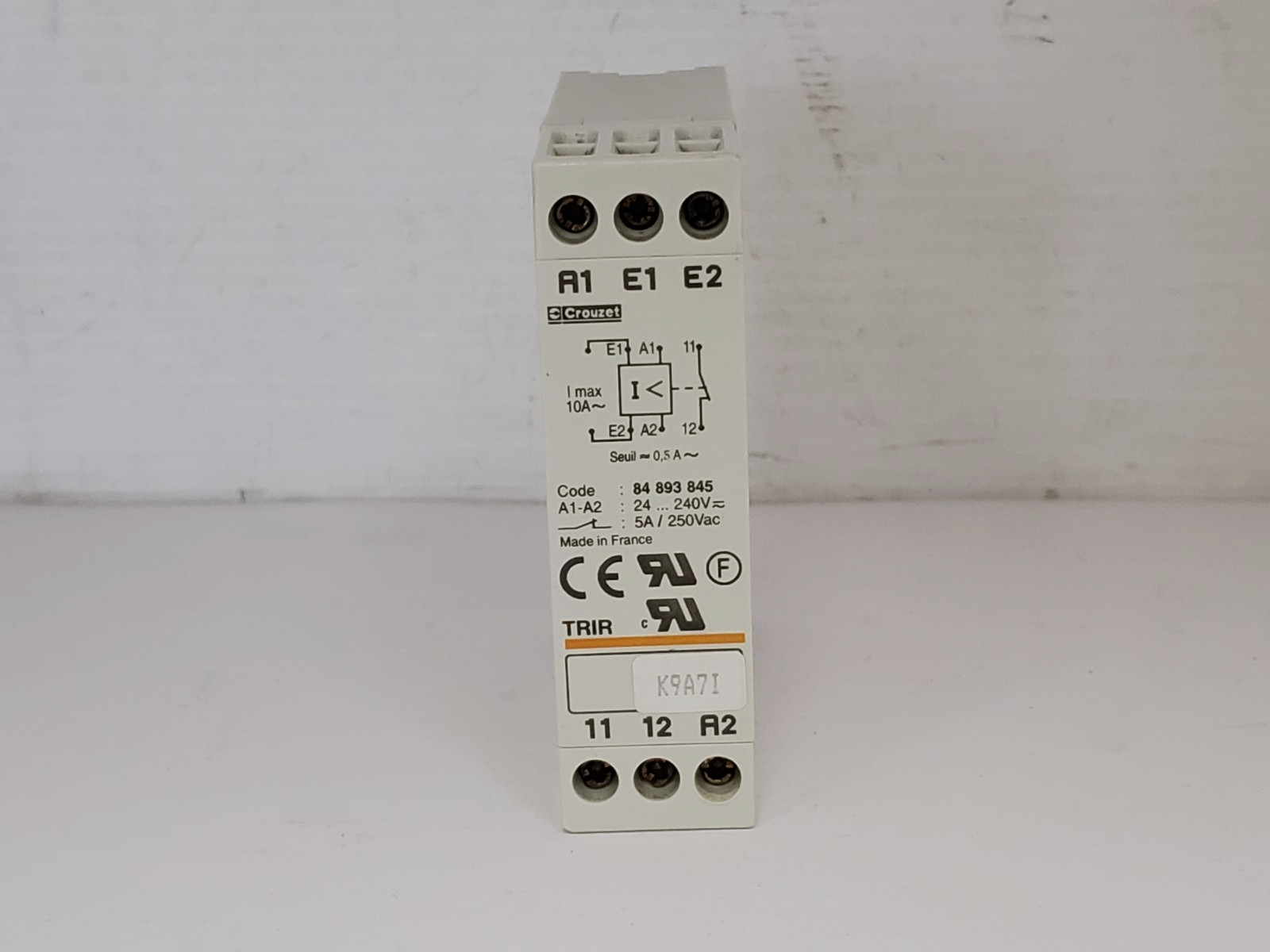 CROUZET TRIR TIME RELAY CURRENT CONTROL 24-240V 5A-250VAC