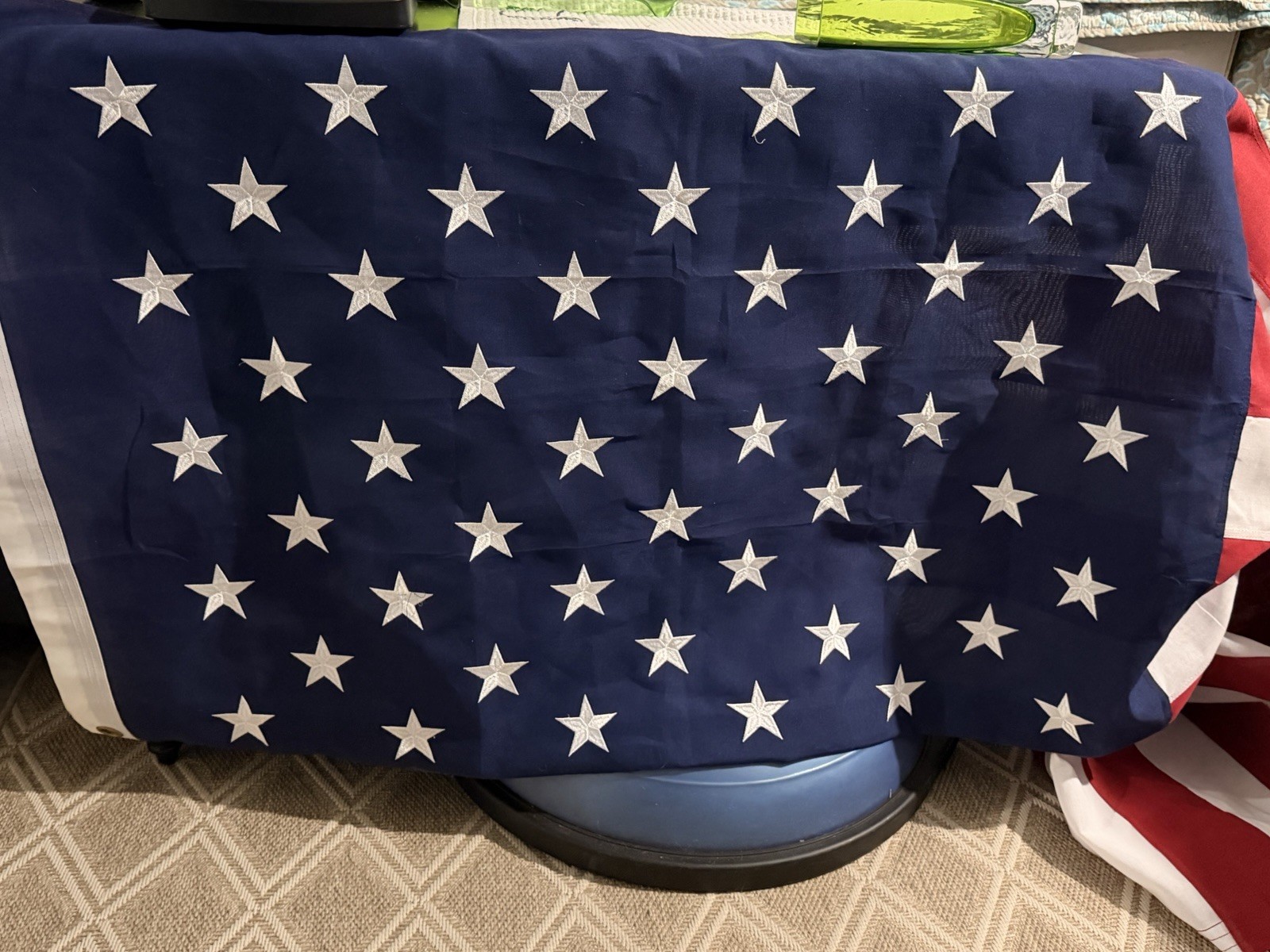 United States Flag 5’ X 8’ Embroidered Stars POLYESTER