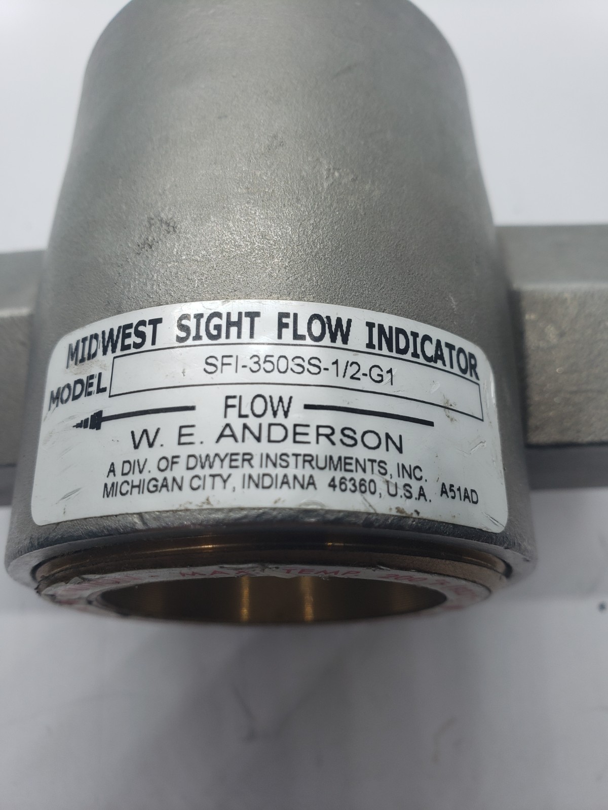 W.E ANDERSON SFI-350SS-1/2-G1 SIGHT FLOW INDICAOR, NNB