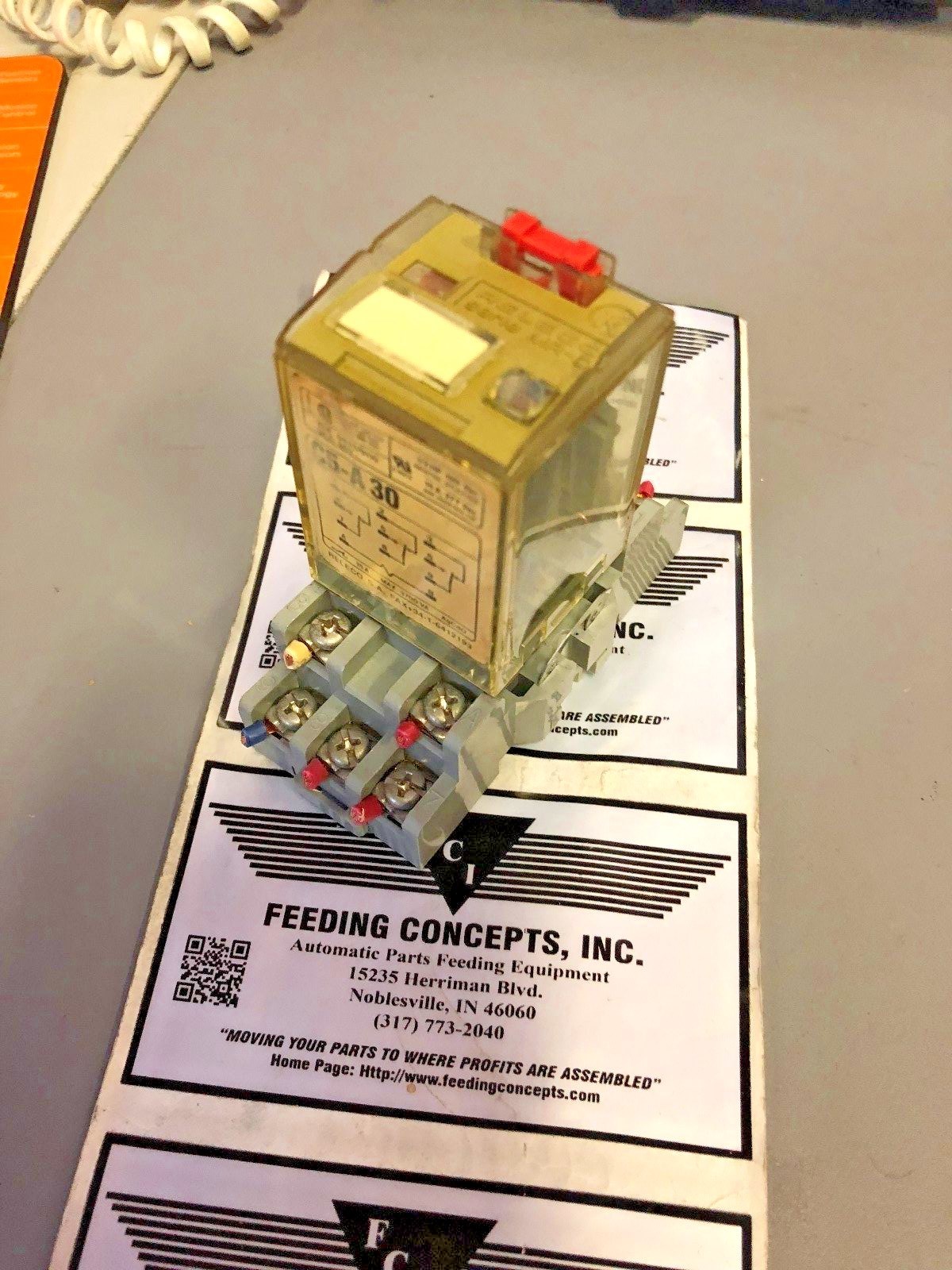 Relco C5-A30 Relay w/ Base Socket