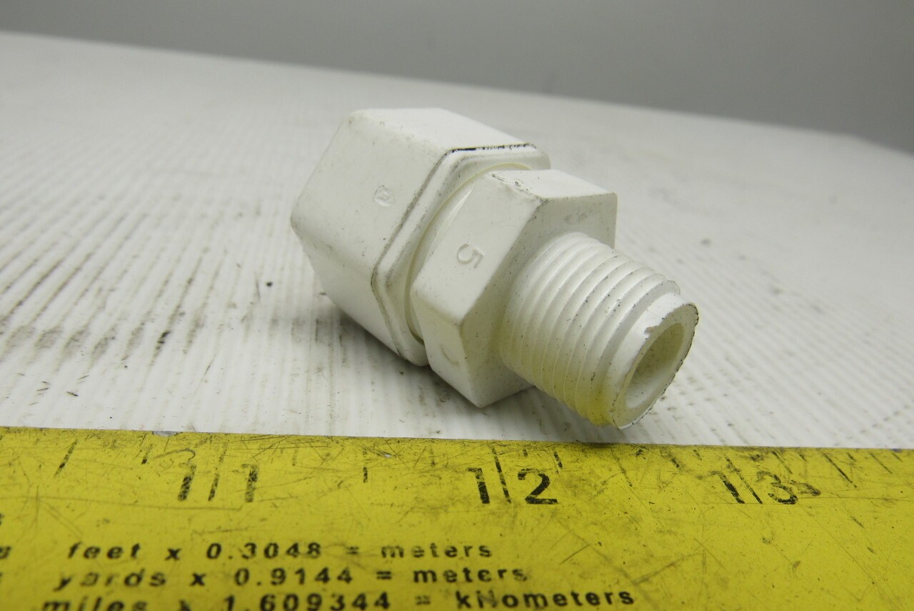 Parflex W8MC6 1/2″ Nylon Compression Tube To 3/8″ Pipe Fittings Lot Of 10