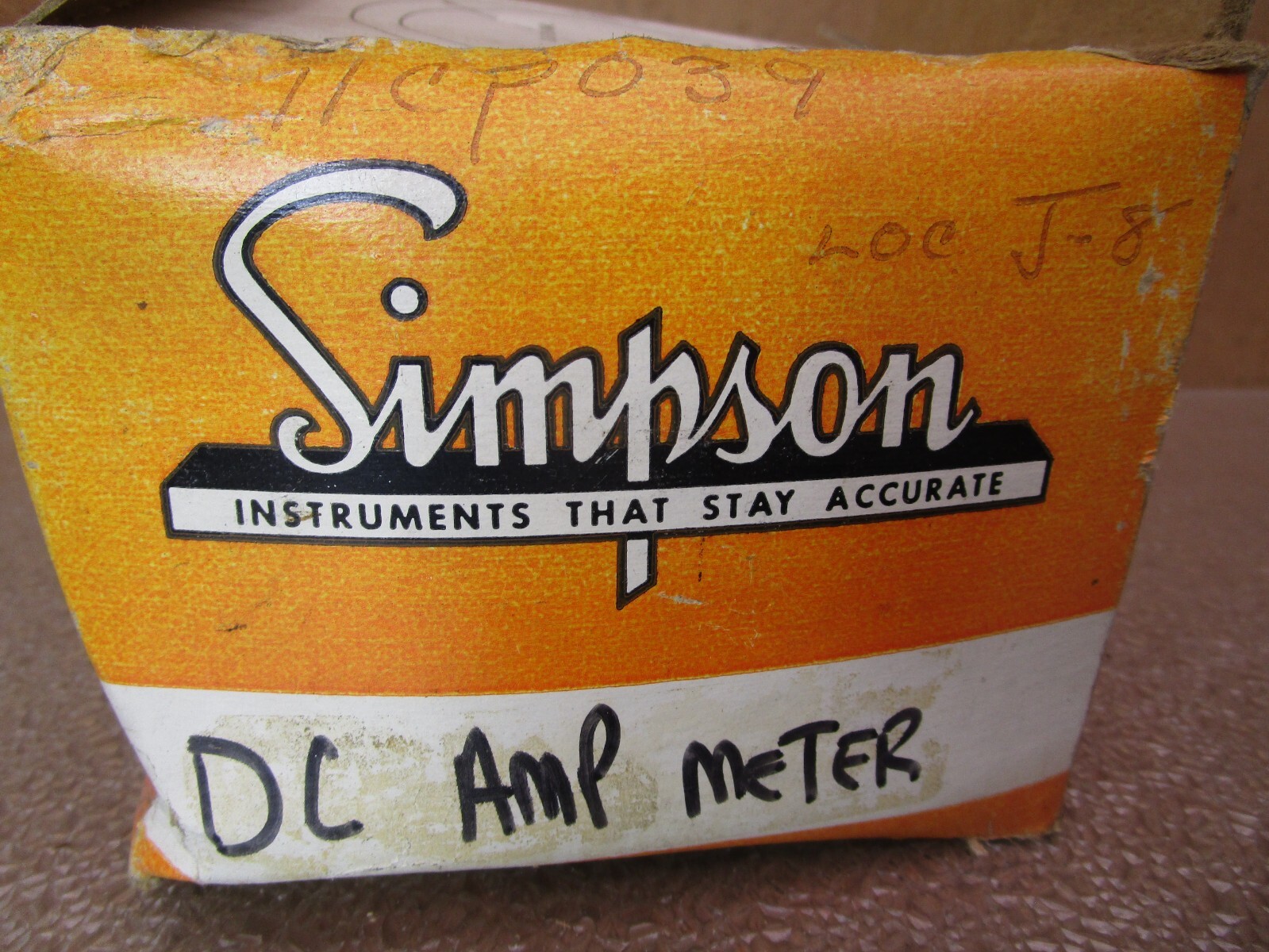 New Open Box Simpson 0~15 Amperes DC Amp Meter Thermatool 51773HM