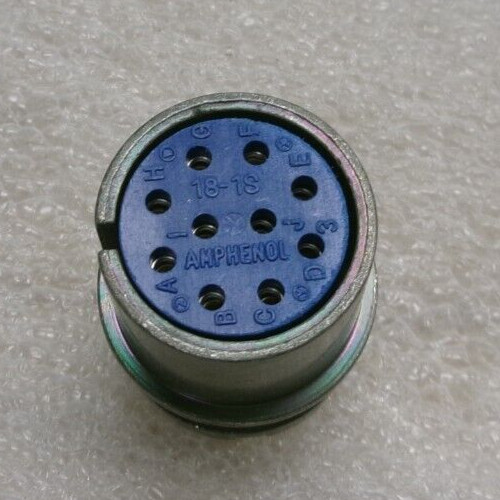 AMPHENOL MS3108B18-1S Circular Socket Connector 10-Pin w/ 90° Split Shell #617W