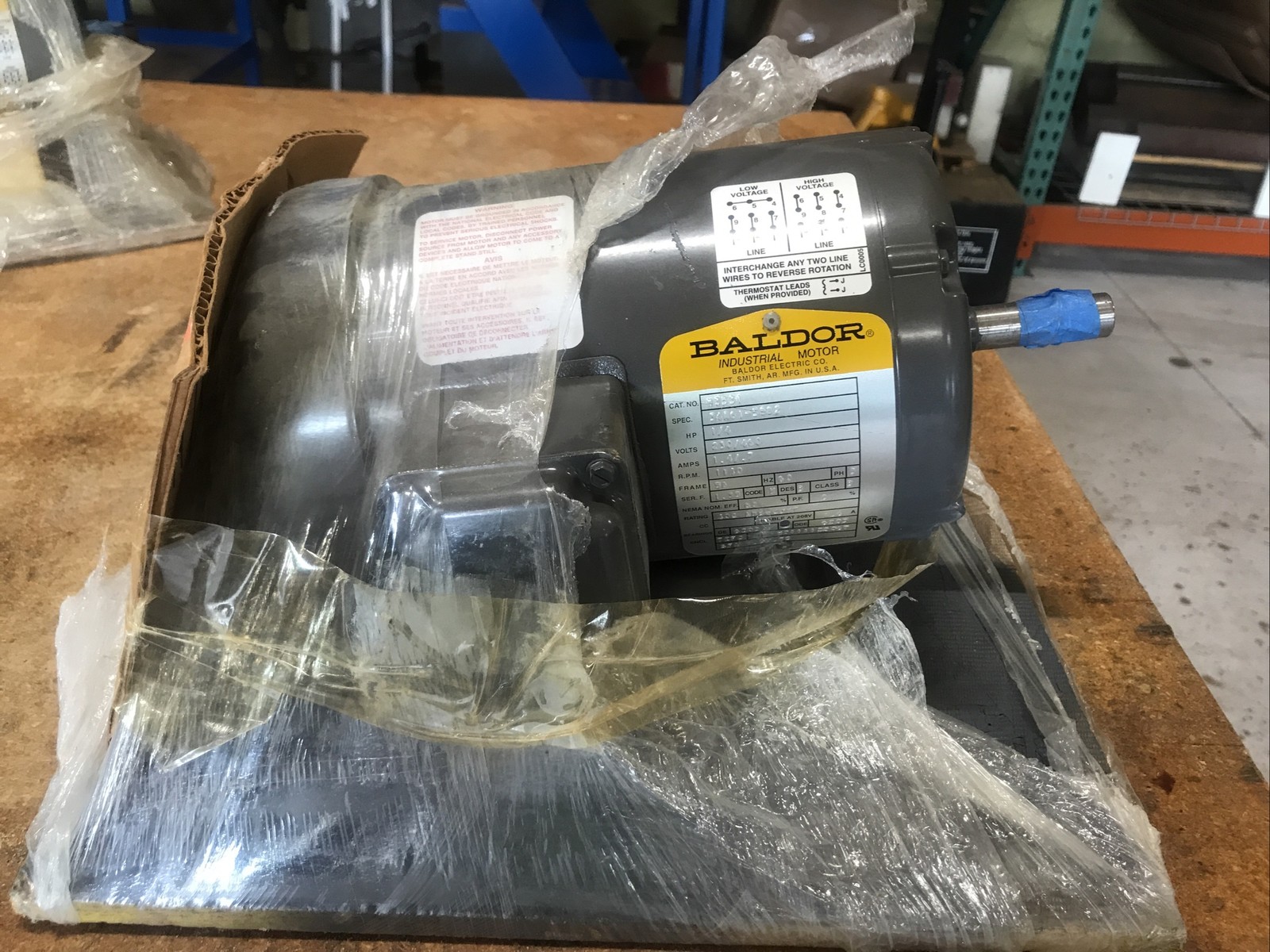 Baldor Standard-M3531 Industrial Motor 1/4 Hp 230/460V 1140RPM Frame 56 New!!