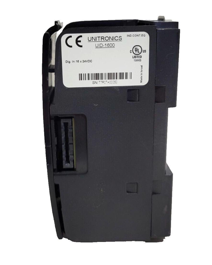 Unitronics Model: UID-1600 Dig In 16 x 24VDC Module 0-7 In 8-15 GREET USED.