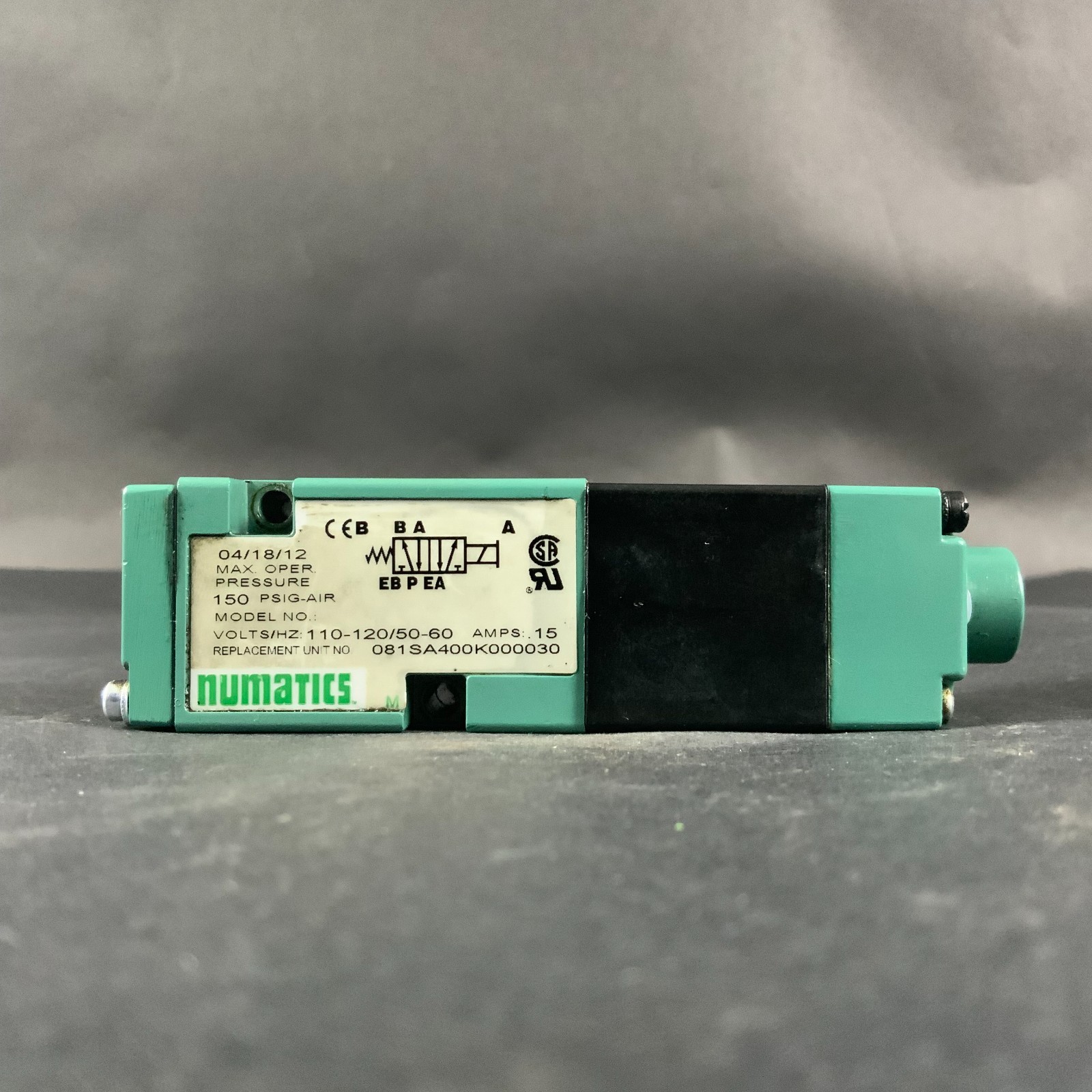 NUMATICS 228-703B / 081SA400K000030 SOLENOID VALVE ($20 OBO)