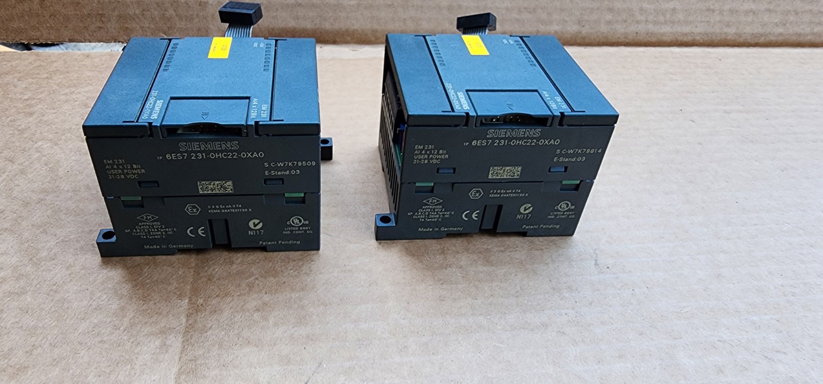 2 SIEMENS SIMATIC S7-200 ANALOG INPUT MODULE EM231 6ES7 231-0HC22-0XA0