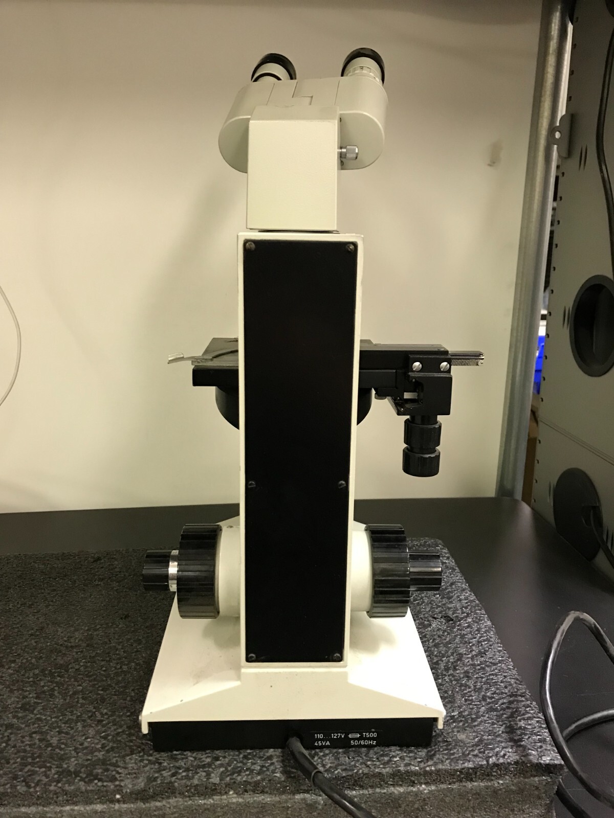 AUS JENA M290906 Research Binocular Microscope with X.Y Stage