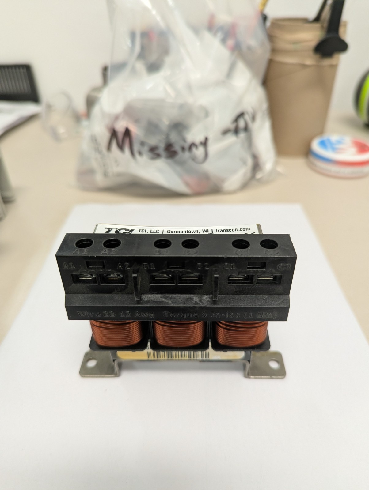TCI KDRMA8L1 KDR Drive Reactor 480V 3HP (NEW/NO BOX)