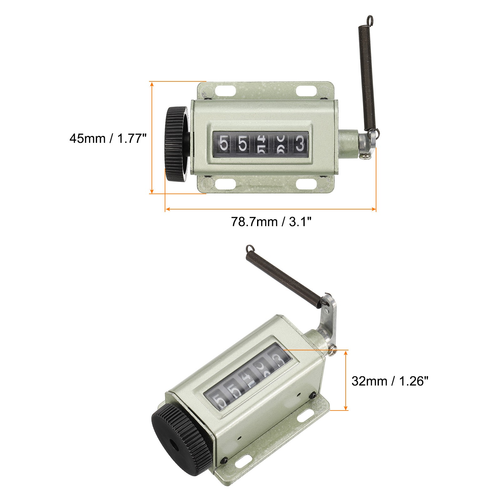 Manual Tally Counter 5 Digit Resettable Tally Counter Hand Mechanical Clicker