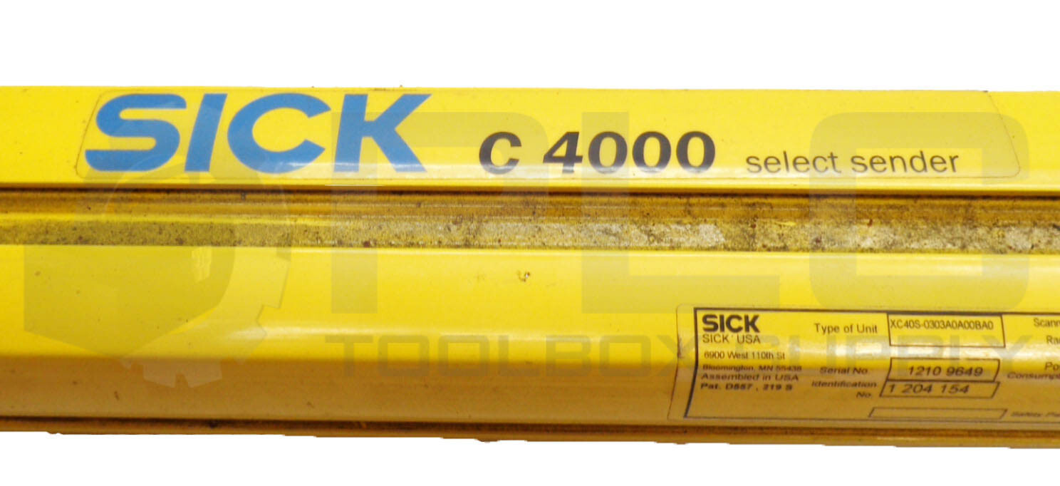 SICK 1 204 154 LIGHT CURTAIN C 4000 SENDER 24VDC 4.9W XC40S-0303A0A00BA0