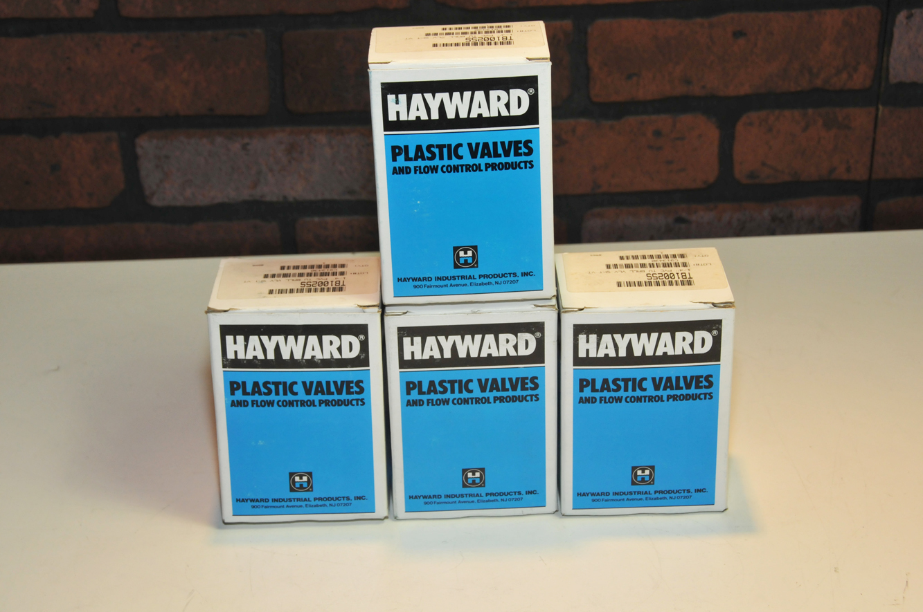 4pcs Hayward TB10025S 1/4″ Socket True Union Ball Valves w/ Viton Seals