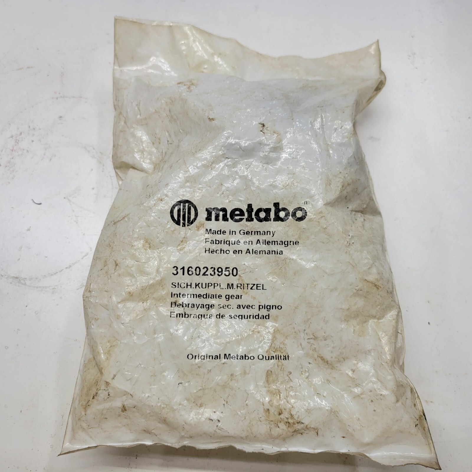 316023950 Metabo Intermediate Gear New in Bag
