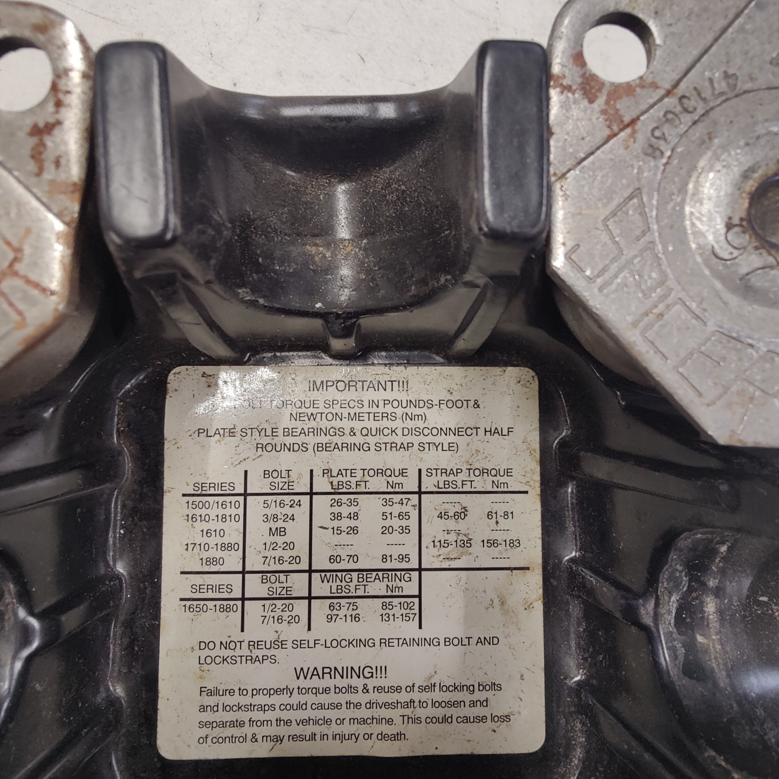 Spicer 5-279X U-Joint Series 1610, greaseable