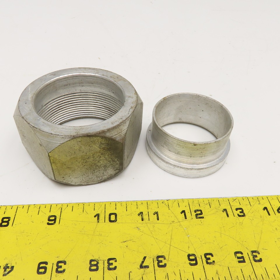 2″ Steel Single Ferrule Steel Hydraulic Tubing Compression Nut