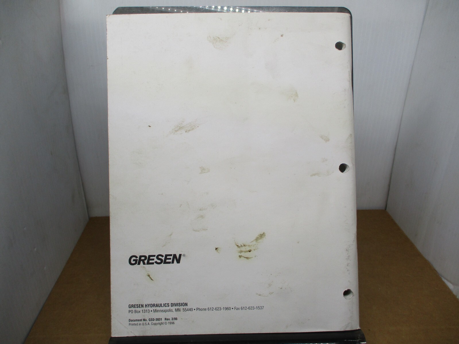Gresen GRS31 Spreader Control SYSTEM INSTALLATION & Calibration Manual