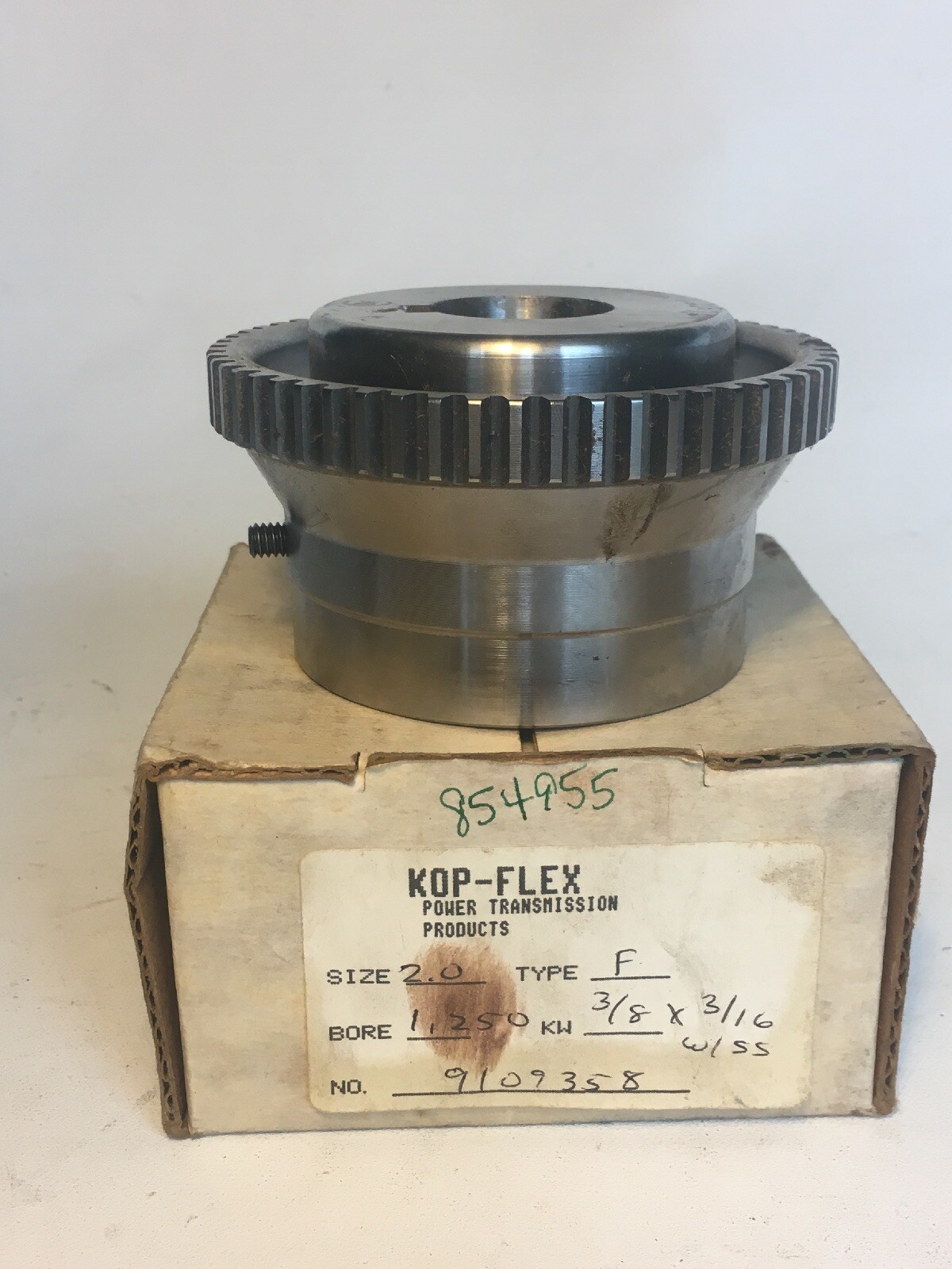 Kop-Flex Power Transmission Products Size: 2.0 – Bore: 1.250 KW 3/8 X 3/16