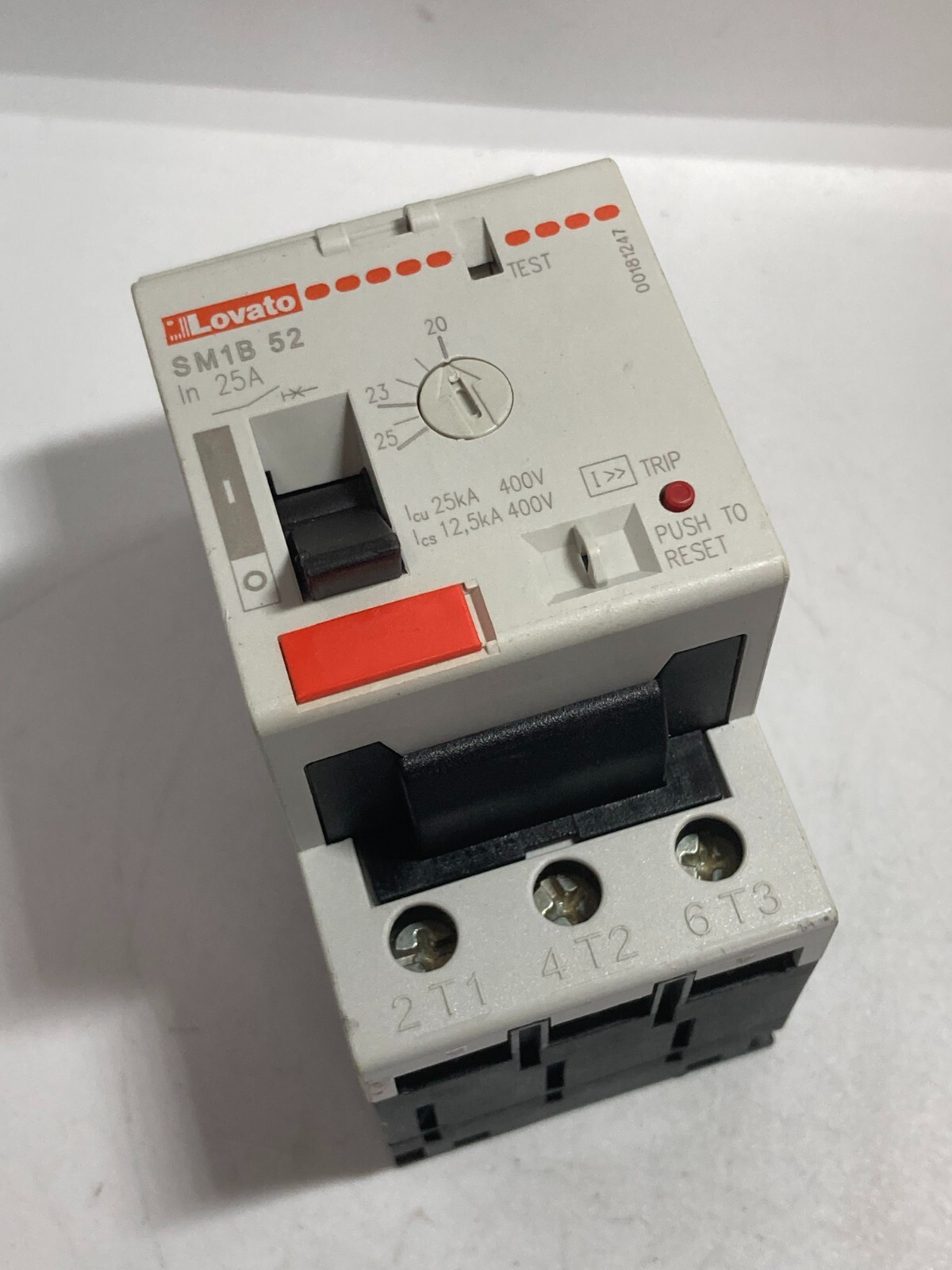 LOVATO 11SM1B52 CIRCUIT BREAKER MOTOR PROTECTION 400V 20-25A NNB