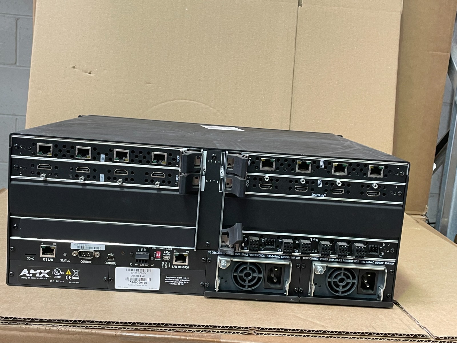 AMX Enova DGX800-ENC Video Matrix Switcher 8×8 AV Switcher Rackmount