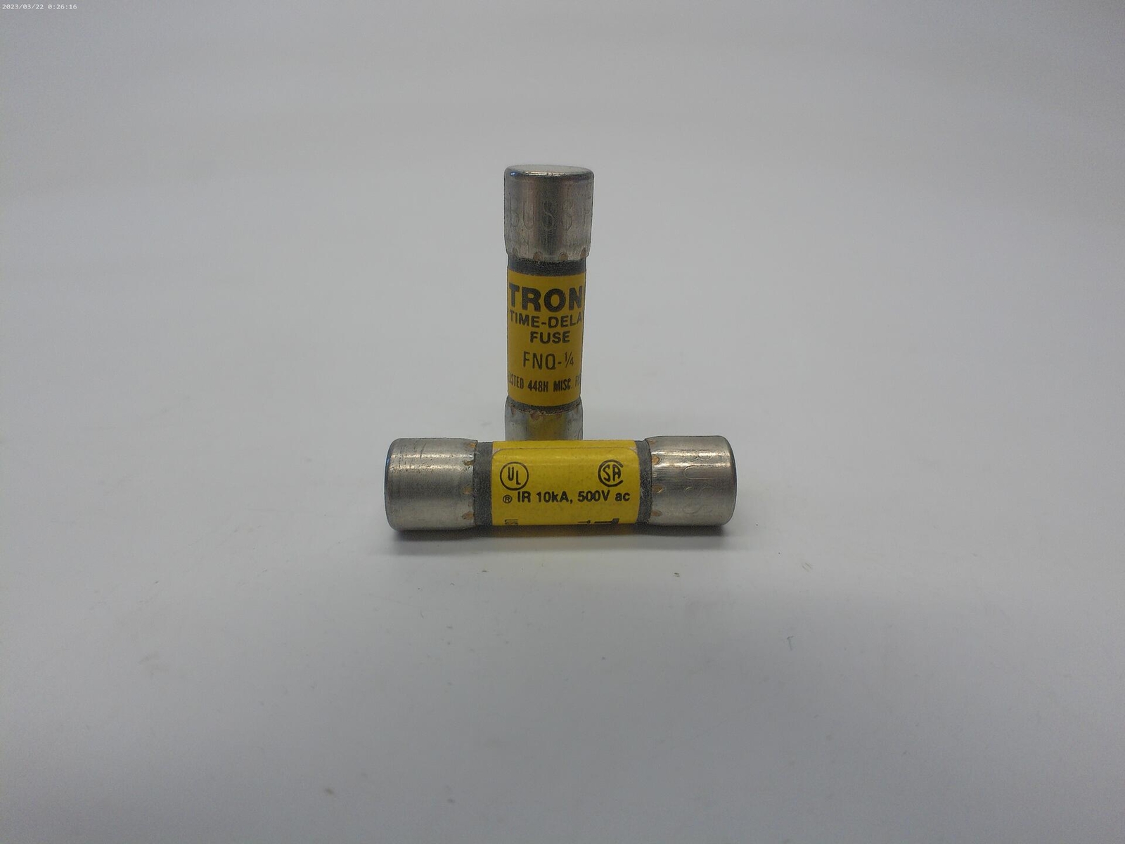 TRON FNQ-1/4 FUSE LOT OF 2 NSNP