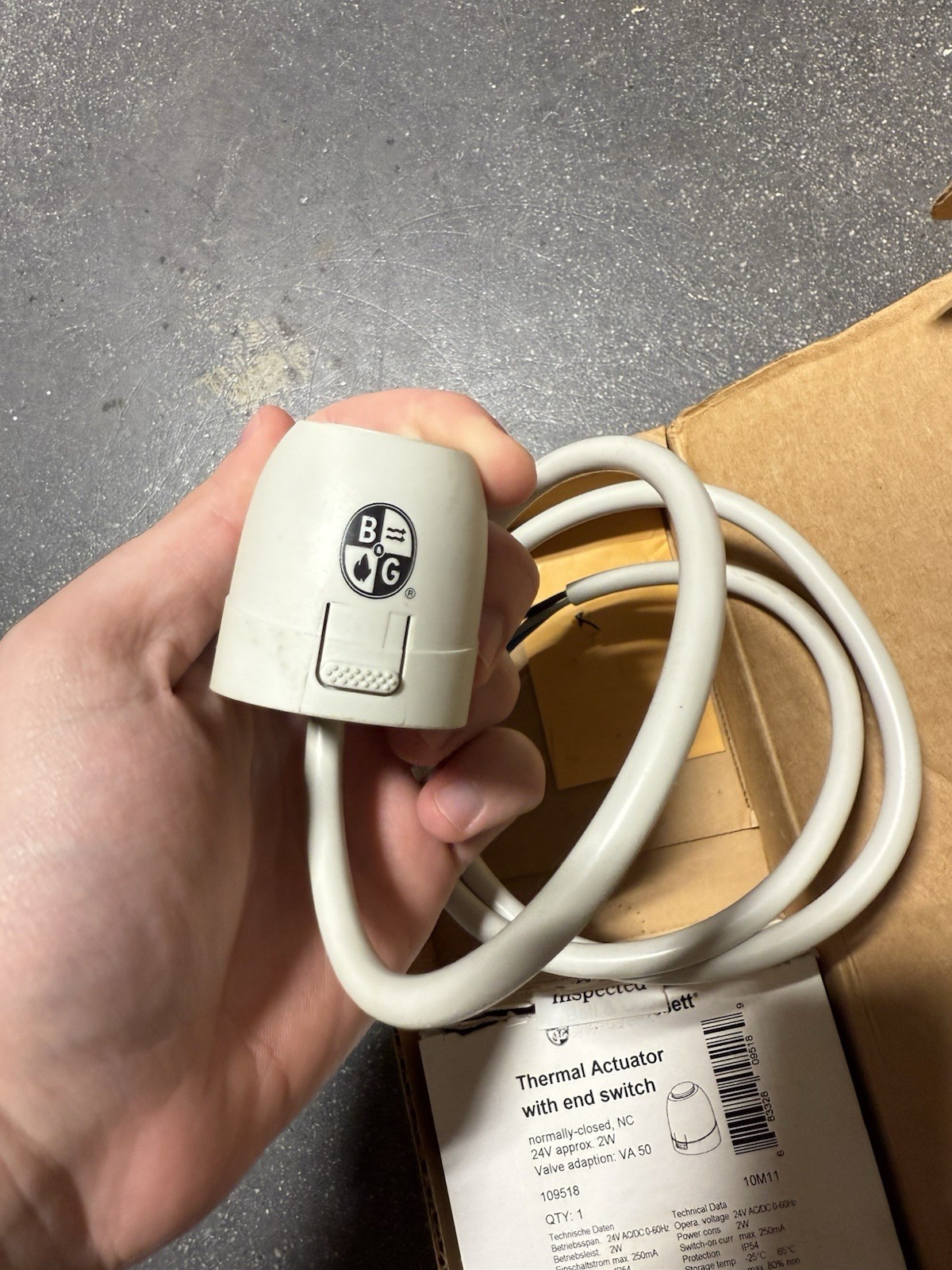 Brand New Bell And Gossett 3/4” Sweat Zone Valve Wire Switch Actuator 109501