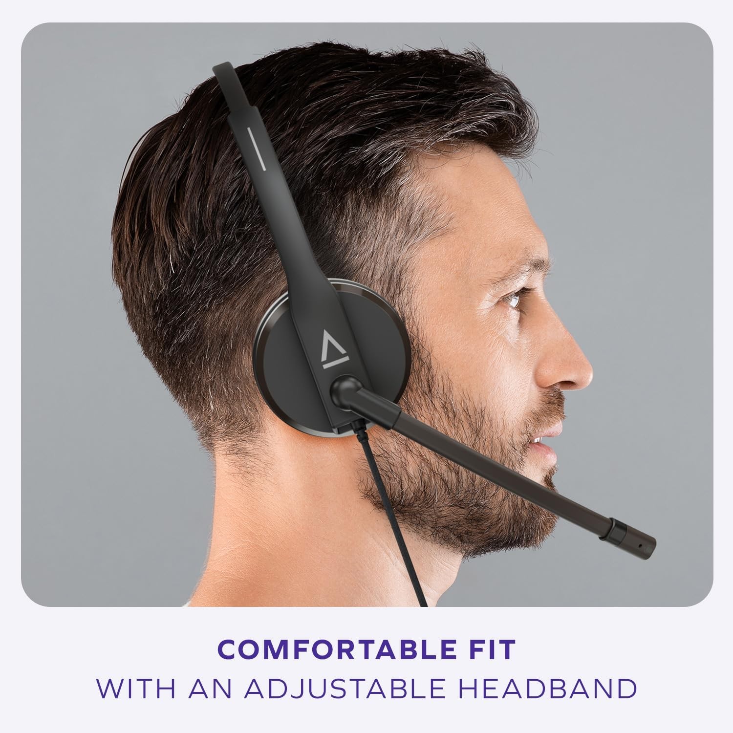 Creative HS-230 USB & 3.5 mm On-Ear Headset with Noise-Cancelling Mic, Inline Mi