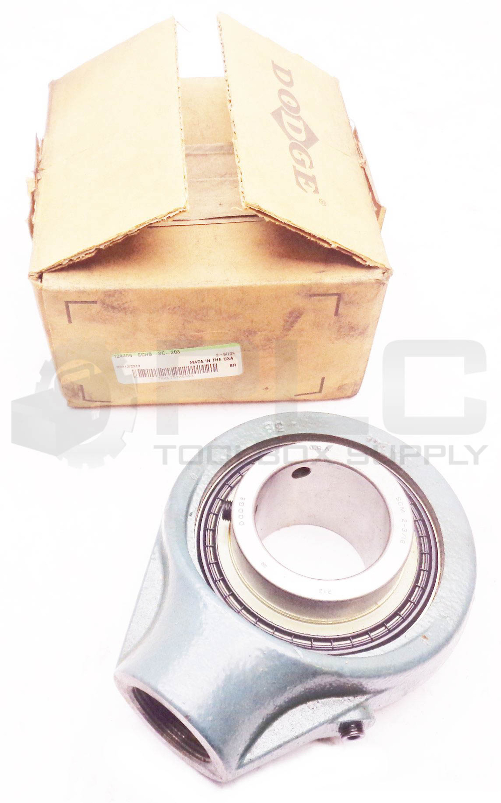 NEW ABB BALDOR DODGE SCHB-SC-203 2-3/16″ HANGER BALL BEARING UNIT 124409