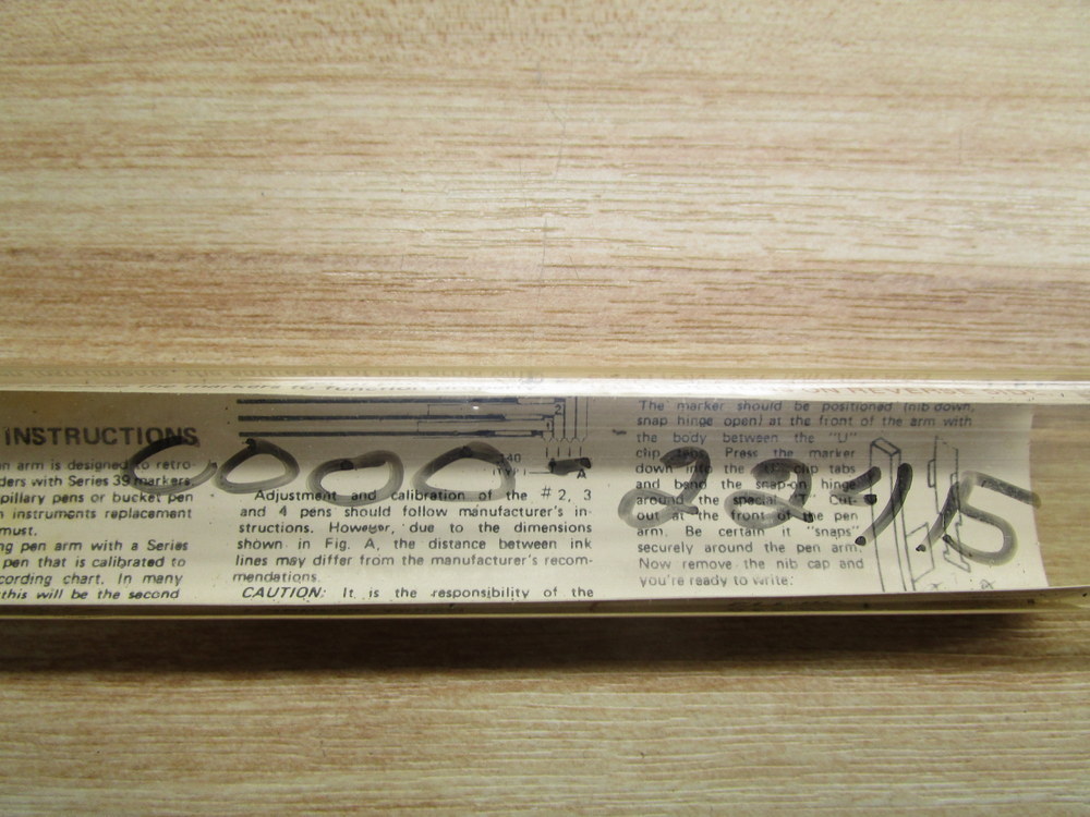 Graphic Controls 36-112 Pen Arm Alt. Bailey 35308A1