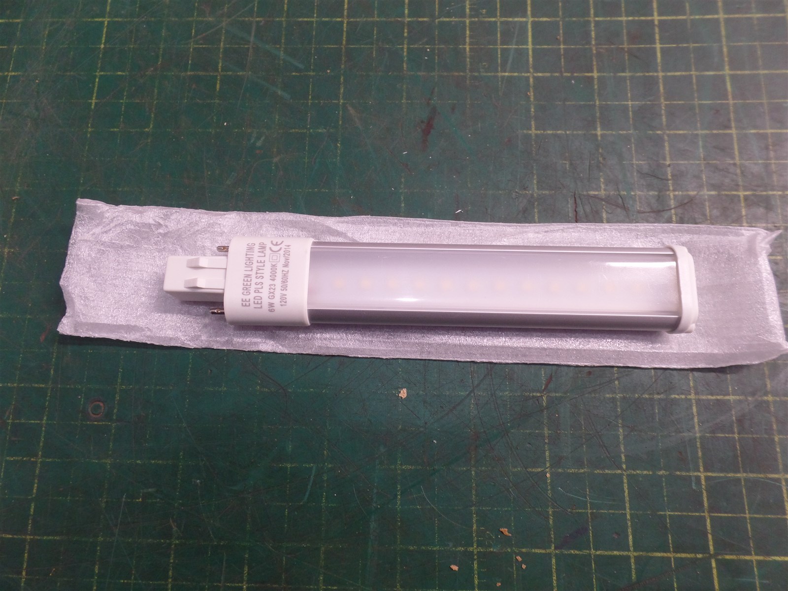 LED 6W PLS STYLE GX23 RETROFIT LAMP PL 4000K 120V, SET OF 3 !!!