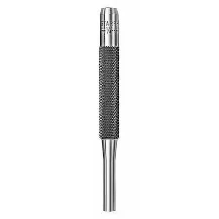 Starrett 565G Drive Pin Punch, 4″ L, 1/4″ Tip Size