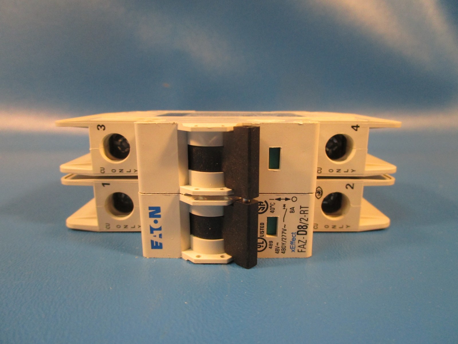 EATON FAZ-D8/2-RT, Industrial Miniature Circuit Breaker, 8 A, 2 Pole, 277 V