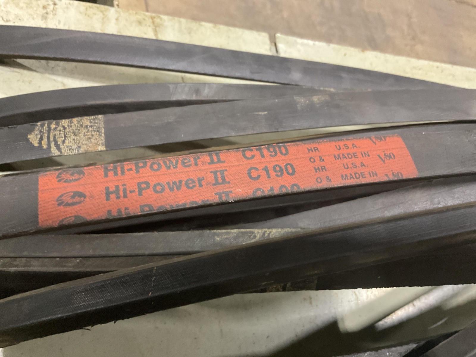 Gates C190 Hi-Power II V-Belt 7/8″ x 194″ Industrial V-Wedge Belt USA #01E7