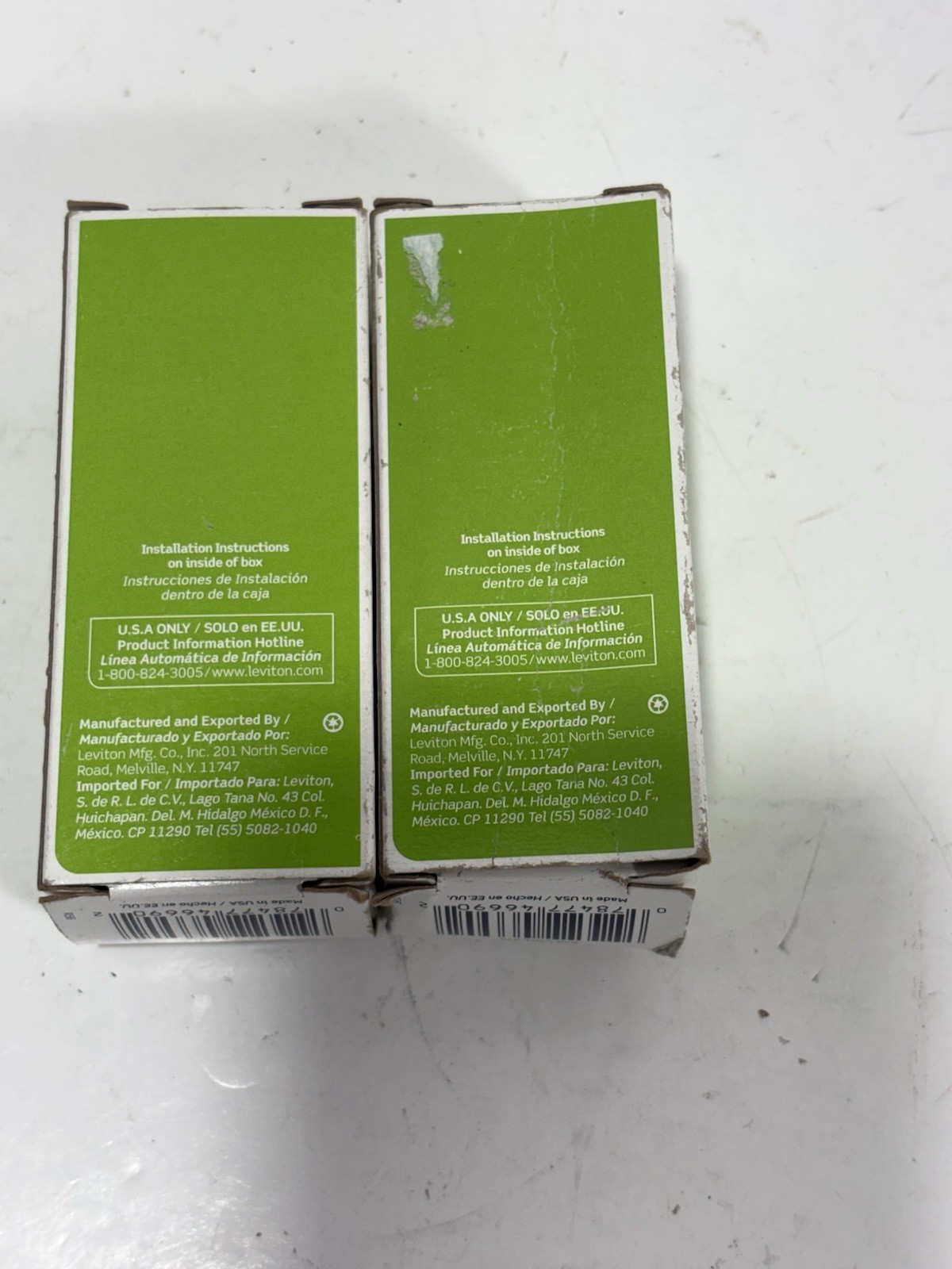 LOT OF (2) NEW OLD STOCK! LEVITON 20A 120/277V TOGGLE SWITCHES CSB1