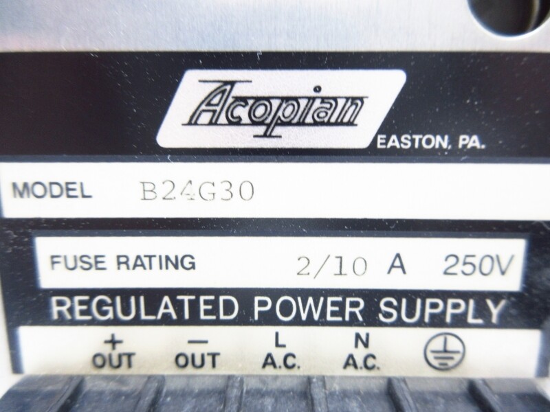 ACOPIAN B24G30 250V 2/10A NSNP