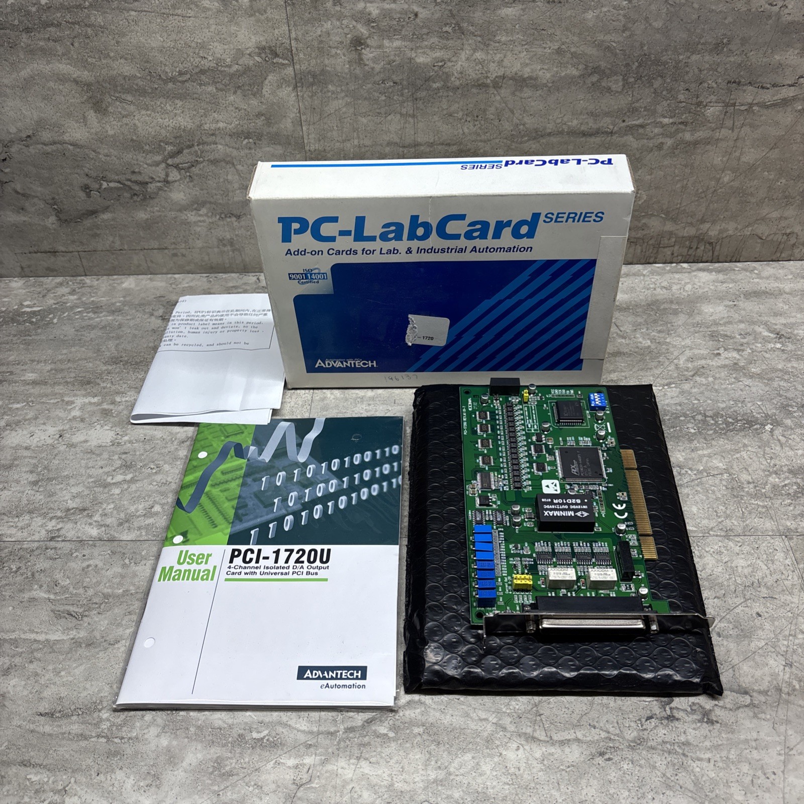Advantech PCI-1720U Add On Module, 4 Channel Isolated D/A Output Card, New