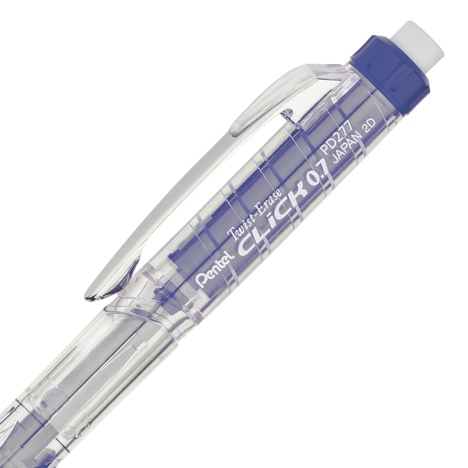 Pentel Twist-Erase Click Mechanical Pencil 0.7mm Assorted Colors 12-Pack