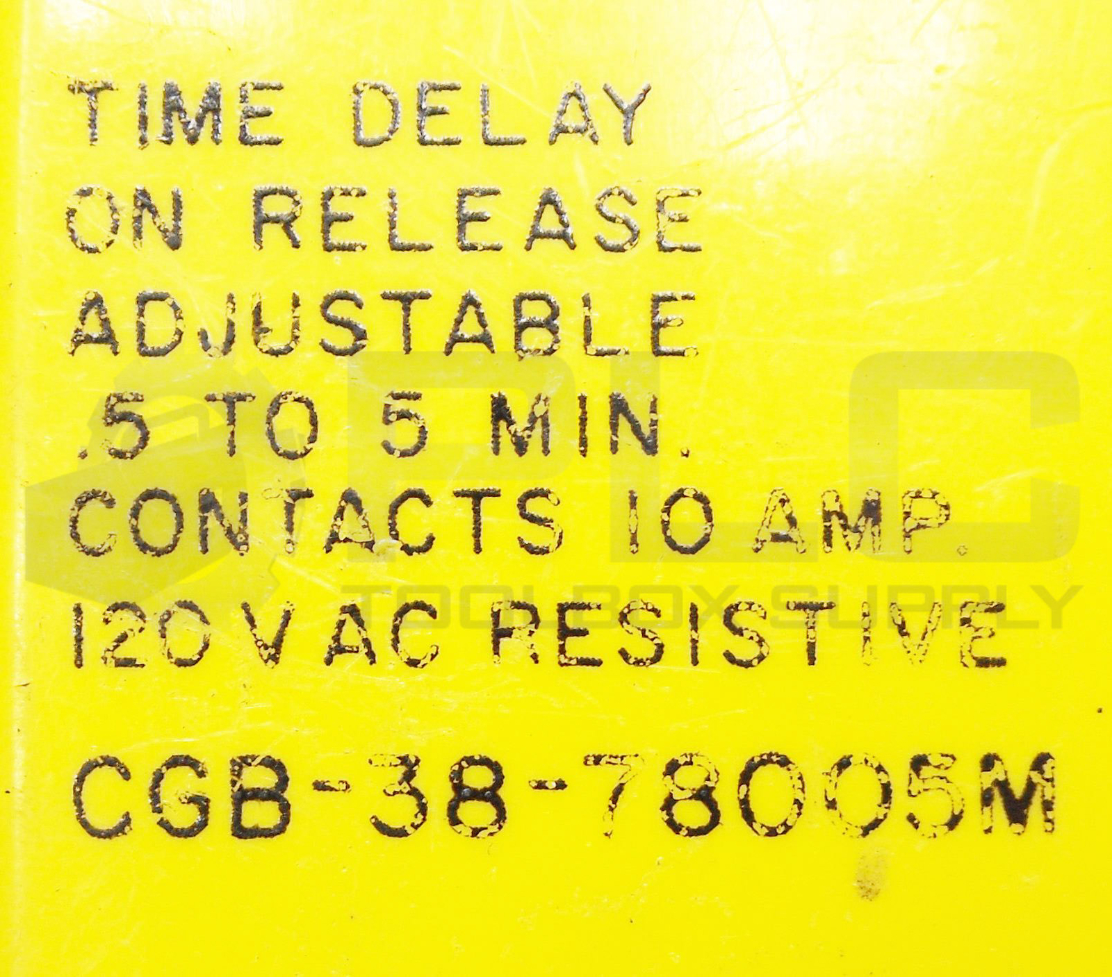 AMF POTTER & BRUMFIELD CGB-38-78005M TIME DELAY RELAY .5-5 MIN 10A 120V