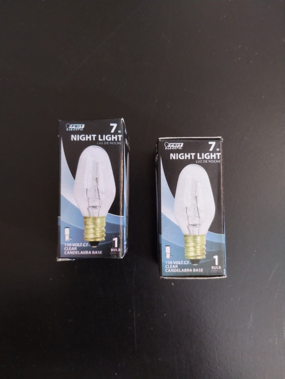 2 pack Feit Electric 7W Night Light 7C7-130, 130V/120V Double Life
