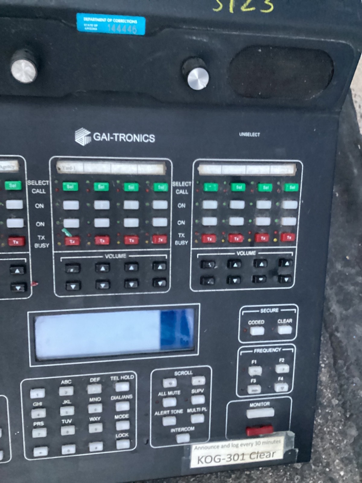 Gai-Tronics ICP9000 Multi-Channel Consle Model ICP9012A (Powers On)