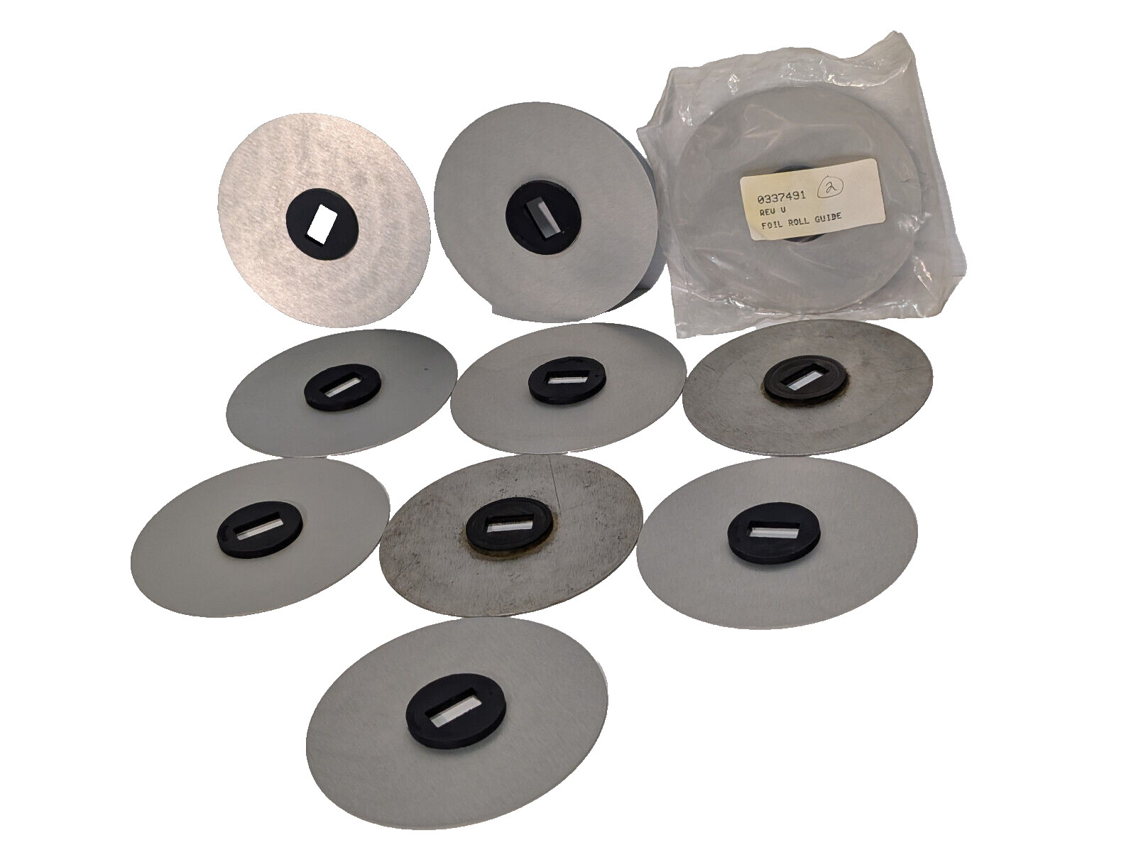 Lot of 10: 0337491 Industrial 5.25″ Foil Roll Guides, Mfg Assembly Module Part