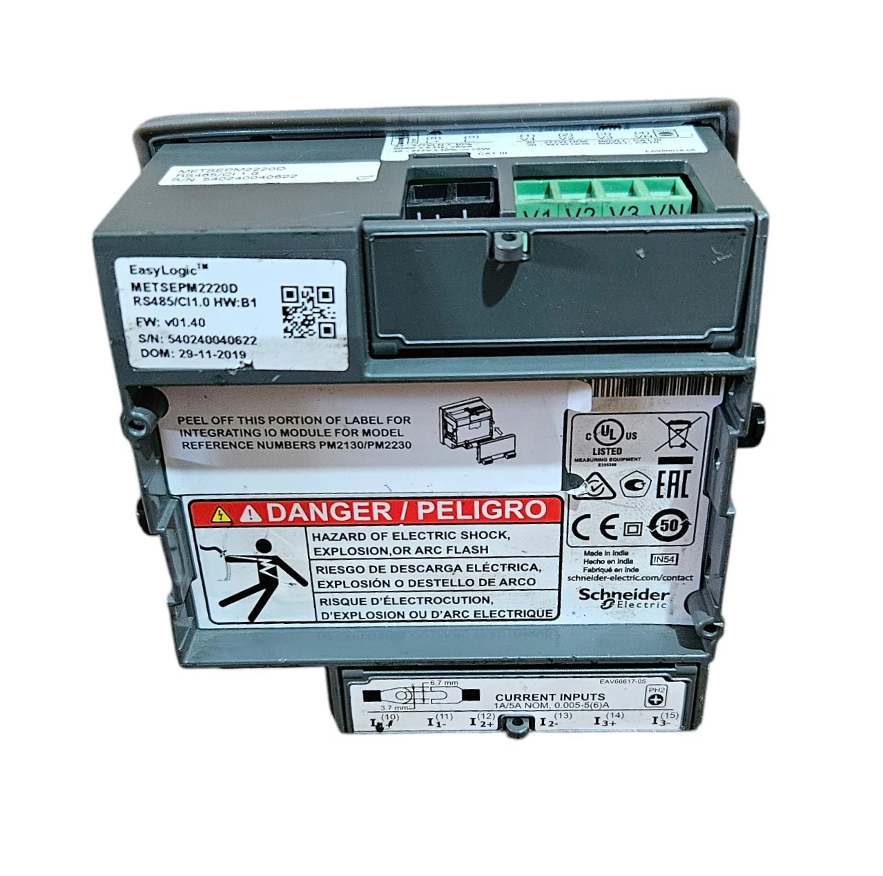 SCHNEIDER ELECTRIC EASYLOGIC PM2200 POWER & ENERGY METER METSEPM2220D