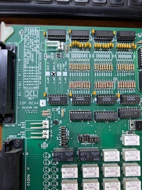 Telecor IOP-4 Rev 0.2 4 Wire File E-37 Plug In Module Control Board Used