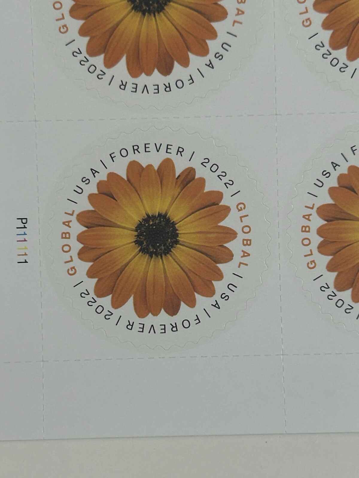 1 Sheet African Daisy Global Postage