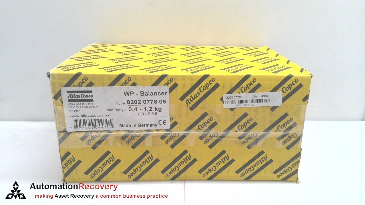 ATLAS COPCO 8202 0778 05 BALANCER WP-05-1-A 8202 0778 05 , NEW #314612